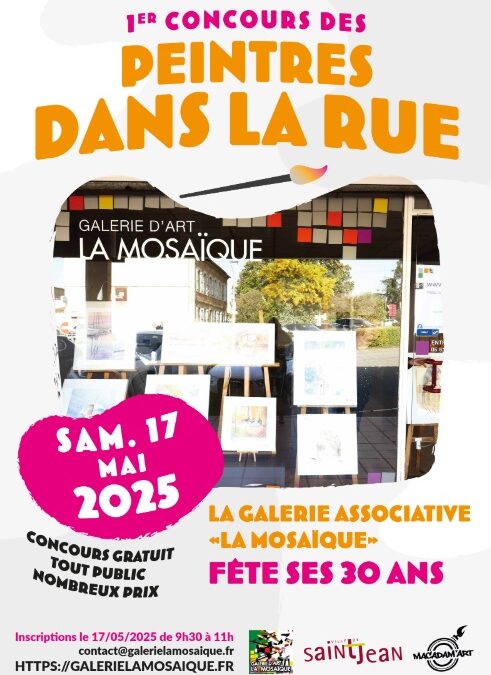 1er concours des « Peintres dans la rue », le 17 mai 2025