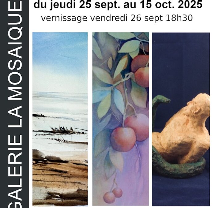 Exposition GARRIGUE / CANET / HUTELLIER du 25 sept au 15 oct 2025
