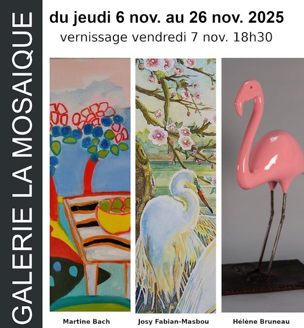 Exposition BACH / FABIAN-MASBOU / BRUNEAU, du 6 nov au 26 nov 2025