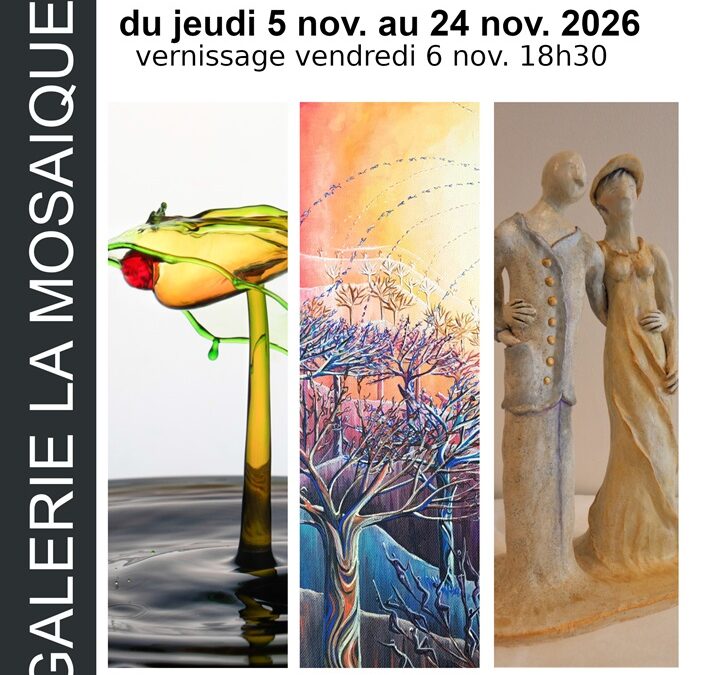 Prochaine exposition, du 5 au 24 nov 2026 : LESCURE, VIEUSSE